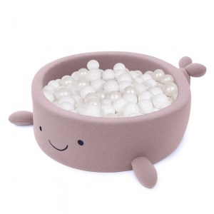 VELVET štvorcový suchý bazénik 90x90 s loptičkami 200 ks