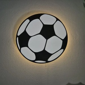 Detské LED svetielko do izby / lampička na stenu - futbalová lopta