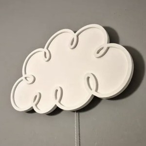 Detské LED svetielko do izby / lampička na stenu - obláčik 3D