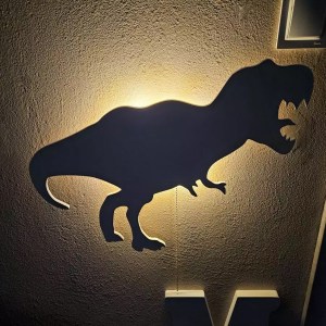 Detské svetielko do izby / lampička na stenu - DINO T-REX