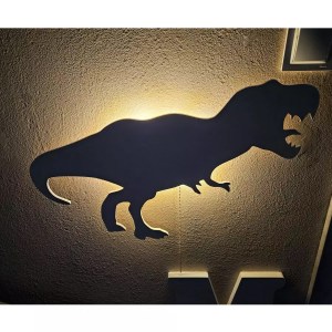 Detské svetielko do izby / lampička na stenu - DINO T-REX