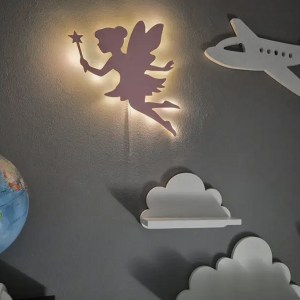 Detské LED svetielko do izby / lampička na stenu - rozprávková víla