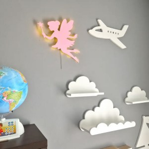 Detské LED svetielko do izby / lampička na stenu - rozprávková víla
