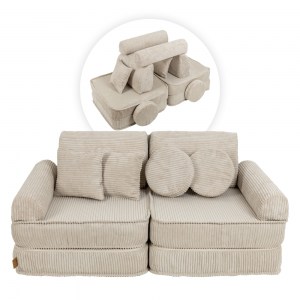 Variabilná pohovka / bunker - SOFA PLUS Corduroy Estetic - 120 cm