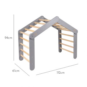 Veľký 4 hranný Montessori Piklerovej triangel (drevený trojuholník)