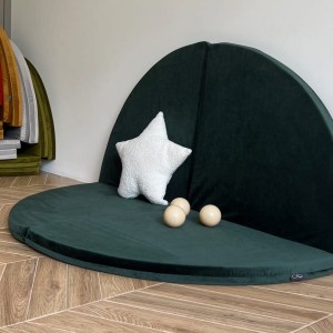 Skladacia hracia podložka - ajaBaby Ø 130 cm BOHO ŠTÝL VELVET