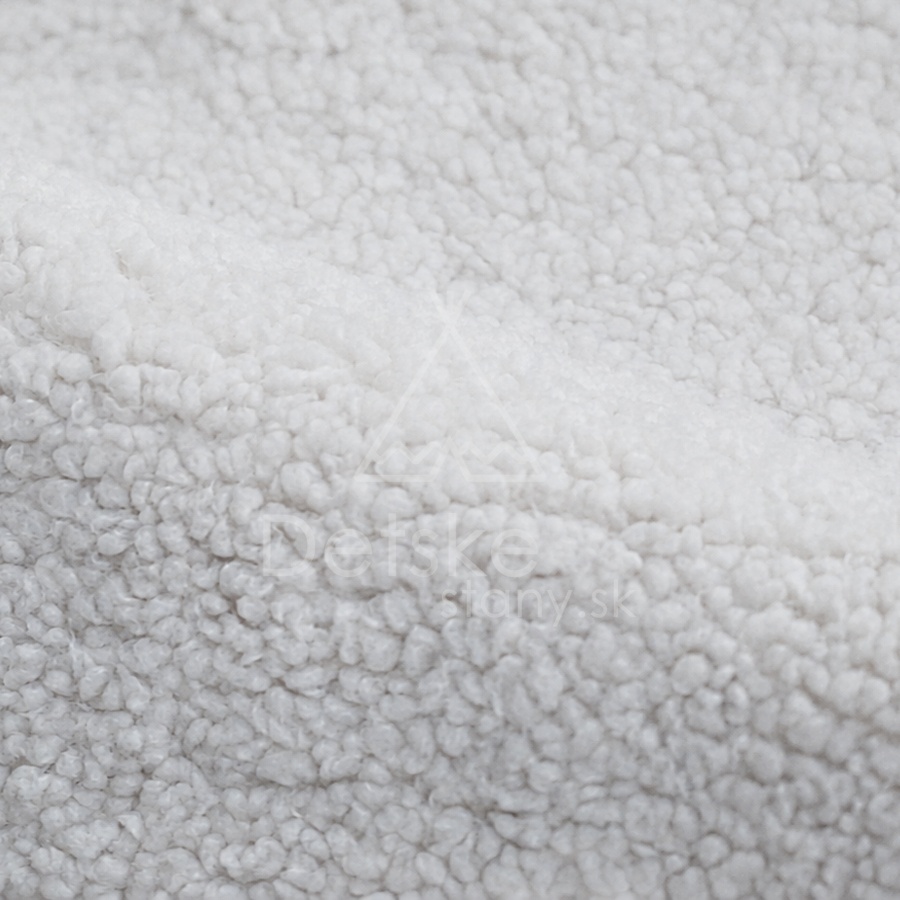 Puf na sedenie / sedák 65cm TEDDY Bearly - WHITE
